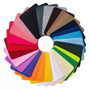 10 Piece Iron on Patches for Clothes 3.7 X 4.9 Inch Multi-Colored Fabric Repair Kit, 29 Shades Iron on Patches for Jeans, Shirts, Clothes, Pants